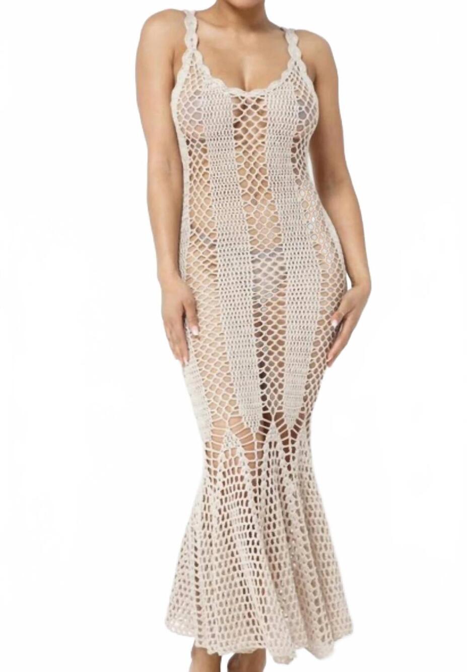 NEW HERA cover me up dress in nude